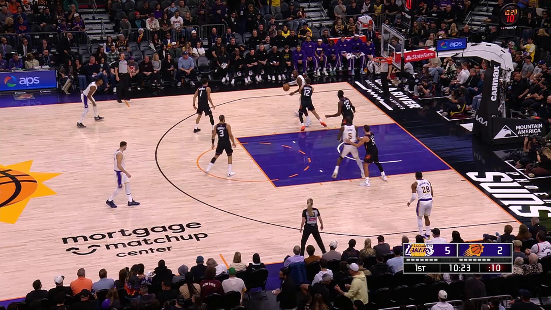 太阳鏖战北京队，詹姆斯高光表现